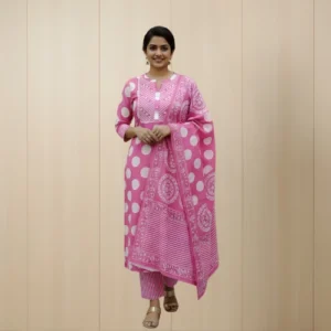 Graceful Cotton Chudidhar Set