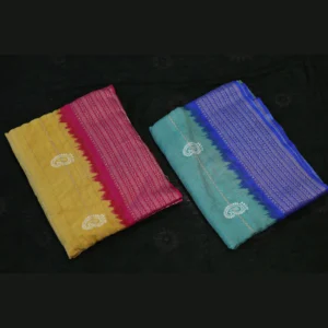 jarget-saree-with-contrast-blouse